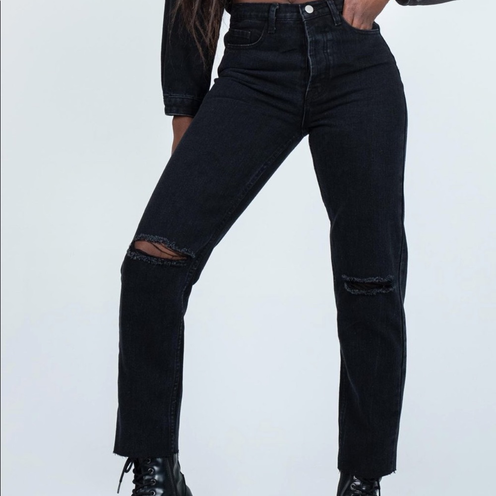 Princess Polly Attica Black Jeans